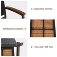 thumbnail image 4 of Costway Set of 2 Outdoor Patio PE Rattan Dining Chairs Armrest Stackable Garden, 4 of 7