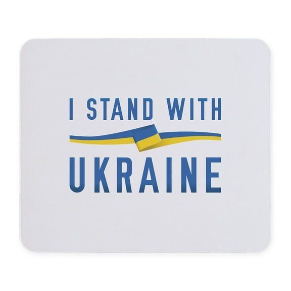 CafePress - I Stand With Ukraine Mousepad - Non-slip Rubber Mousepad, Gaming Mouse Pad