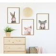 thumbnail image 6 of Kate and Laurel Sylvie Bubble Gum Koala Framed Canvas Wall Art by Amy Peterson Art Studio, 18x24 Natural, Cute Whimsical Animal Art for Wall, 6 of 6