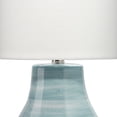 thumbnail image 3 of Table Lamp with Drum Shade and Pedestal Base, White and Blue, 3 of 5