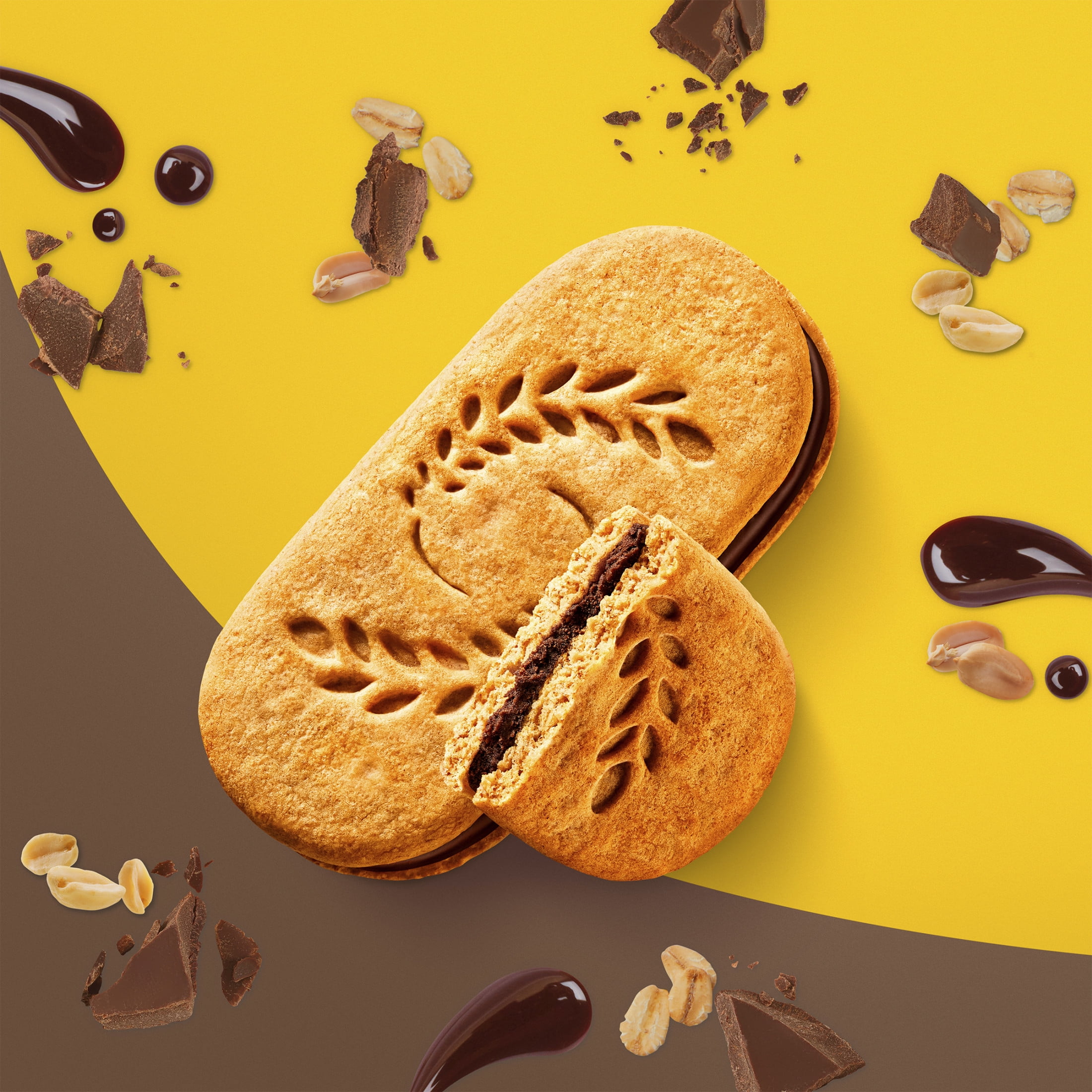 (3 pack) belVita Breakfast Bar Biscuit Sandwiches Dark Chocolate Creme, Value Pack, 12 Packs