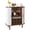 White, variant on Modern 28 Inch Fluted Wine Bar Cabinet with 8-Grid Wine Rack, Adjustable Shelves, Glass Holders, Tambour Doors, Hidden Storage, Liquor Coffee Station