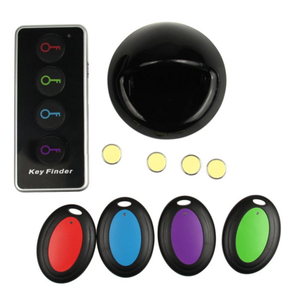 Lost Remote Finder, Remote Control Finder Locator, 98.4ft RC Range Key Finder Locator Making Noise, Find My Keys Device with 4 Remote Retriever Tags, Key Tracker, Keychain Key Finde