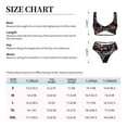 thumbnail image 4 of Kdxio Humming Bird Print Women's 2 Piece High Waisted Wrap Spaghetti Strap Summer Swimsuit Bikini Set-X-Large, 4 of 7