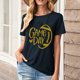 thumbnail image 1 of Karight Football Shirts for Women Game Day T Shirts Football Outfits Funny Graphic Tee Casual Short Sleeve Tee Shirts, 1 of 4