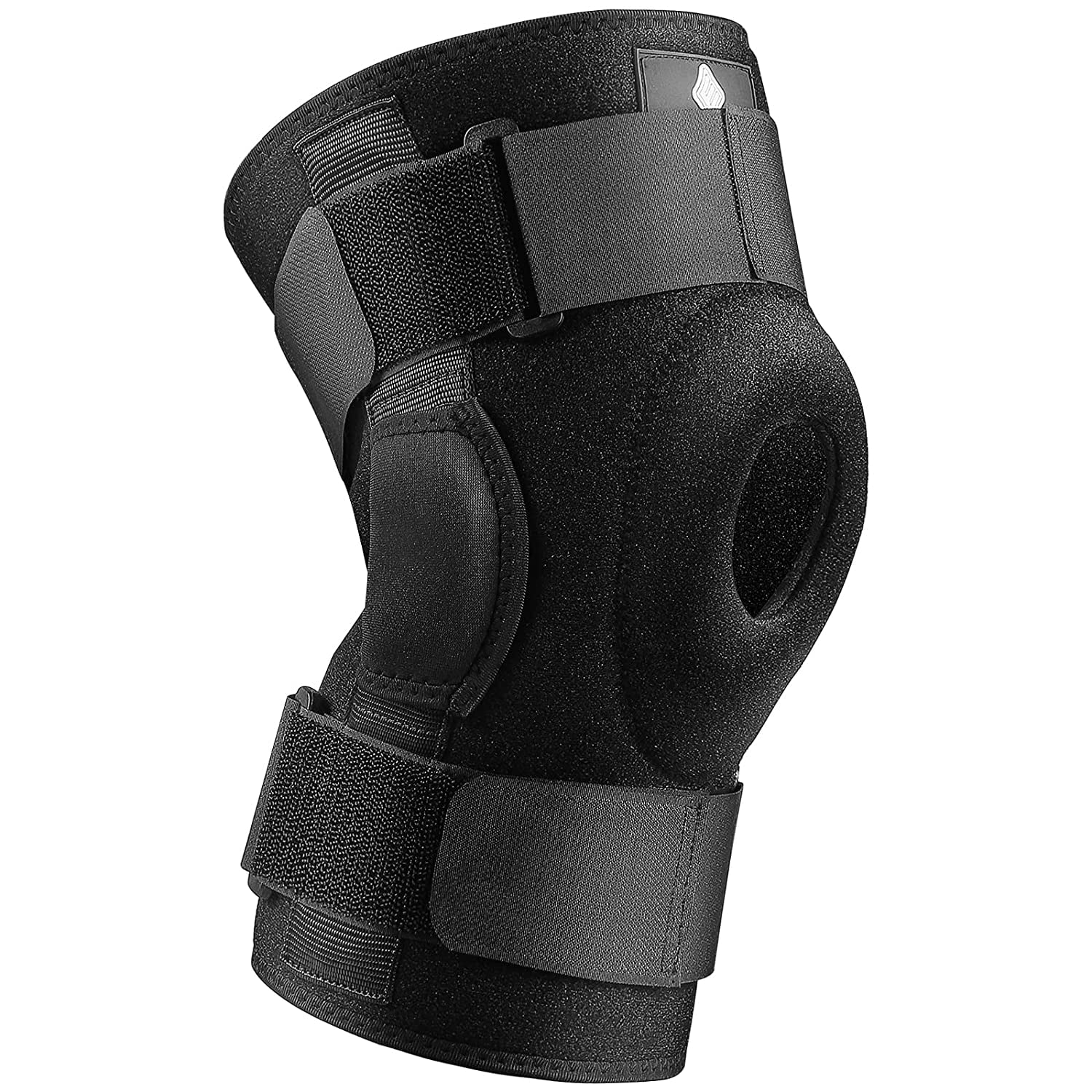 NEENCA hinged knee brace, adjustable compression knee brace for men and  women, open patella knee brace for knee pain, swelling, meniscus tear, ACL,  PCL, MCL, joint pain relief, injury recovery. 