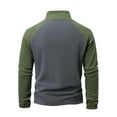 thumbnail image 4 of GA WEIHUA Clearance Sale,Men's Fluffy Polar Fleece Sweatshirt Warm Military Tactical Pullover Sport Outdoor Fuzzy Sweatshirts for Active,Fishing,Hiking(Army Green,XXL), 4 of 8