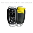 thumbnail image 2 of Gloss Finish Hard Shell Key Fob Cover Case, Compatible with 2018/2019-up Hyundai Kona Veloster Elantra GT Santa Fe Palisade 4-Button Smart Key Fob, 2 of 8