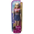 thumbnail image 6 of Barbie It Takes Two Malibu Doll with Blonde Hair, Rainbow Shirt, Denim Skirt & Shoes, 6 of 6