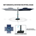 thumbnail image 3 of Boyel Living 10×10 FT Cantilever Patio Umbrellas Outdoor Offset Umbrella, Double Top Square Cantilever Patio Umbrella w/ Removable Light & Base, Navy Blue, 3 of 8