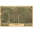 thumbnail image 2 of Wellge 14x10 Black Ornate Wood Framed with Double Matting Museum Art Print Titled - Denver Colorado - Wellge 1889, 2 of 4