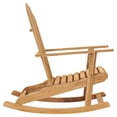 thumbnail image 3 of vidaXL Adirondack Rocking Chairs 2 pcs Solid Wood Teak, 3 of 5