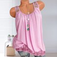 thumbnail image 2 of Camiseta bonita para mujer estilo elegante ajuste holgado sin mangas cuello redondo traje de vacaciones FLhrweasw Para estrenar, 2 of 9