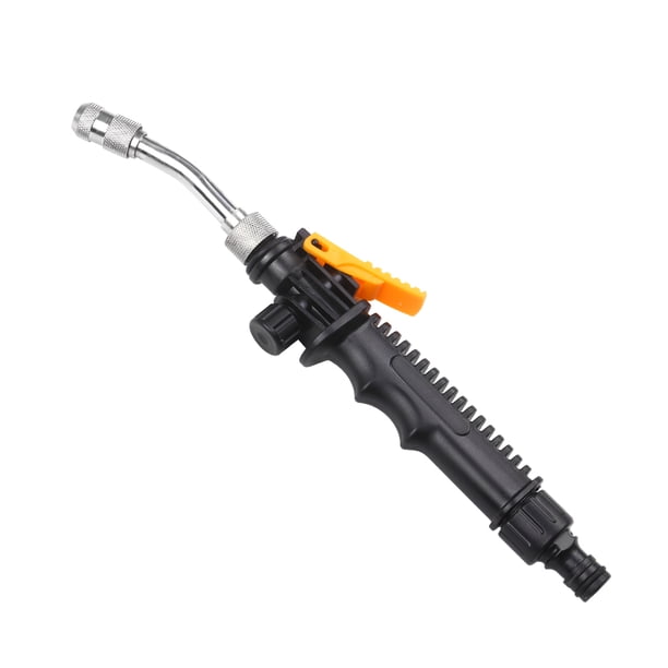 Pistola de lavado a presión 2 en 1 con boquillas duales para limpieza intensa y suave. Ideal para superficies como madera, ladrillo, concreto, plástico y vidrio. Longitud de 30 cm, material
