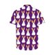 thumbnail image 4 of Blusas y camisas de manga corta con cuello en V Camisa estampada de Pascua para hombre Camisa abotonada Top de poliéster para hombre, 4 of 4
