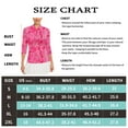 thumbnail image 6 of Women's 3/4 Sleeve Golf Shirt Quarter Zip Floral Tennis Polo UPF50+ Moisture Wicking Athletic Top for Outdoor Activities, 6 of 6
