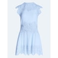 thumbnail image 5 of Scoop Women's and Women's Plus Crochet Mini Dress, Sizes XS-4X, 5 of 6