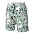 thumbnail image 4 of Salouo Puppy Pattern Swim Trunks for Men,Men's Hawaiian Bathing Suit Swimsuits Quick Dry Swimming Board Shorts Beach Shorts with Pockets-3X-Large, 4 of 6
