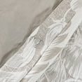 thumbnail image 6 of Lush Decor Bali Tropical Leaves Gauze Jacquard Duvet Cover 3 Piece Set Full/ Queen Neutral - Tropical Bedding Sets - Brown Duvet Cover - Coastal Decor, 6 of 9