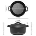 thumbnail image 2 of Cuisiland pre-seasoned Cast iron 5 Quart Dutch oven with Dual handles for Baking Bread, Soup, Frying - Indoor/Outdoor Kitchen, Camping, Fire and BBQ safe, 2 of 8