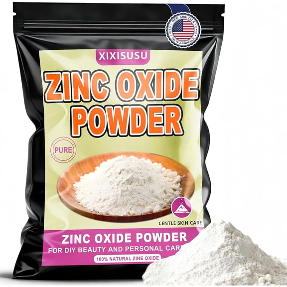 Zinc Oxide Powder 99.9% Pure - Fine Mesh Non-Nano Grade - for DIY Sunscreen, Ointments, Cosmetics, Soap Making & Skin Care Use (4 oz)