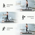 thumbnail image 6 of Under Desk Treadmill For Home Portable Walking Pad Treadmill,2.5HP Low Noise Walking Pad Running Jogging Machine With Remote Control For Home Office, Desk Treadmill Installation Free (Pink), 6 of 11