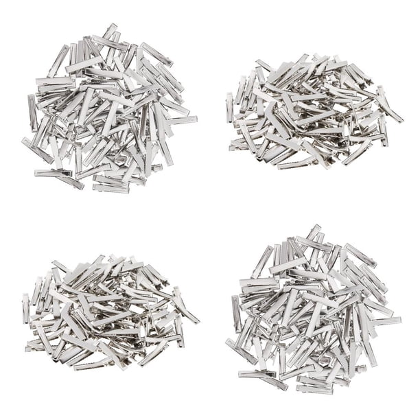 Pinzas De cabellero De Sola Punta De 400 Piezas, Pasadores Para Peluquería, Bricolaje Salvador Pinzas para el pelo de cocodrilo