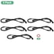 thumbnail image 4 of Uxcell Paquete de 5 Cables de Extensión a Prueba de Agua, 2 Pines de 3.28 Ft/1m con Conectores Masculinos y Femeninos IP67 para Focos [Negro], 4 of 7