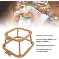 thumbnail image 3 of HUGFEGWE Embroidery Hoop Frame Stand for Needlework,6-9in Double Layer Embroidery Frame Stitch Hoop Stand Adjustable Integrated Needlework Holder Tool for Desktop Easy to Install (Khaki) CA919-135265, 3 of 9