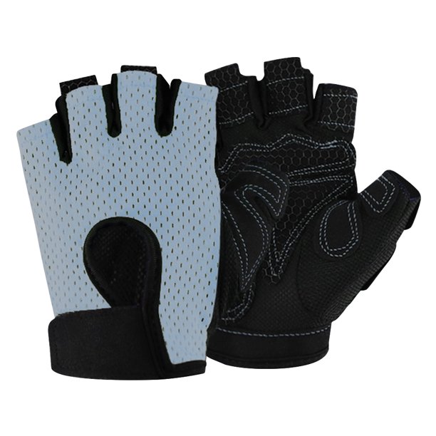 Guantes de ciclismo para hombres y mujeres, antideslizantes, sin dedos, guantes de ejercicio, guantes de fitness