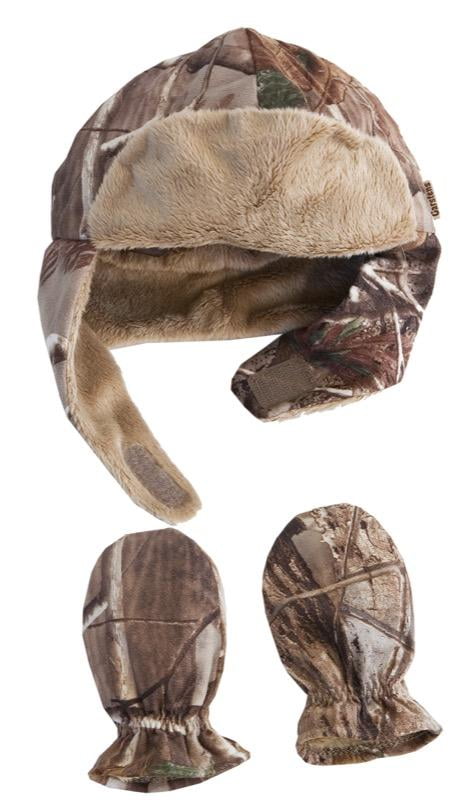 Infant camo hat and mittens Clearance