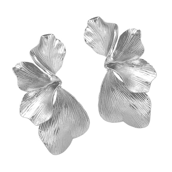 Unique Flower Studs Earrings Waterproof Earrings Fashion Earrings Alloy Texture