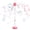 Red, variant on Standing Bubble Machine, 47 Inches Vertical Bubble Machine for Parties, Outdoor Battery Bubble Maker with Lights,Bubble Blower Machine for Wedding Birthday Party