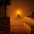 thumbnail image 3 of YANSUN Plug-in Warm White 1600K Black & Brass Amber Crystal Pendant Candle Night Light, 3 of 9
