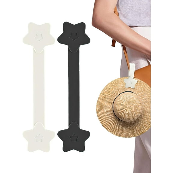 Magnetic Hat Clip for Travel on Bag, Silicone Hat Holder Magnetic Clip for Purse Backpack Luggage, Travel Accessory