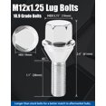 thumbnail image 2 of Pernos GasSupply de 12 x 1,25, OEM, 28 mm, para Jeep Renegade 2015-2022, 2 of 9