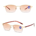 thumbnail image 2 of Mens Half Rimless Sunglasses Reading Glasses Womens Tinted Invisible Bifocal Readers, 2 of 4