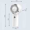 thumbnail image 4 of diseño bonito, ventilador de escritorio pequeño personal de 3 velocidades, ventilador recargable USB de maquillaje ligero para niñas con estilo, mujeres, hombres, interior y exterior Shuxiu Wang 8390615142441, 4 of 5