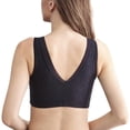 thumbnail image 3 of UP TO 15% OFF! Women's Zipper Front Closure Sports Bra Racerback Yoga Bras, Black, L, 3 of 8
