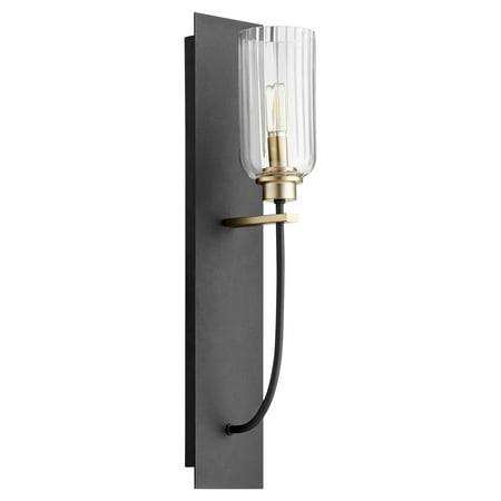

Quorum International 507-1 Espy 22 Tall Wall Sconce - Noir / Aged Brass