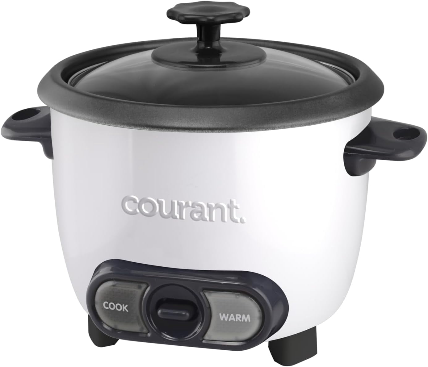 6-Cup Rice Cooker with Non-Stick Bowl, One Touch Operation, White