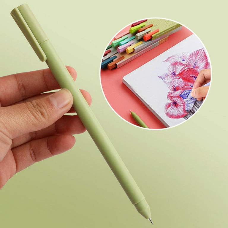 Fine Point Gel Pens Colors, Morandi Gel Pens, Retractable Pen