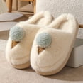 thumbnail image 3 of Nuevas zapatillas de invierno de algodón con dibujos animados para mujer, zapatos peludos de interior de suela gruesa para uso doméstico, zapatos cálidos de algodón medio antideslizantes para uso exte, 3 of 5
