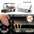 thumbnail image 5 of Uorisanigo Golf Cart Seat Covers Suitable for EZGO, Club Car & More 2-Seat Carts, Towel Material for Ultimate Comfort & Protection, 52.36 x 32.28 Inch, Camouflage American Flag, 5 of 7