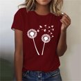 thumbnail image 2 of Kaemgyyd Chemise Grande Taille pour Femmes, T-Shirt Graphique Imprimé Mignon, Col Rond, Manches Courtes, Doux et Léger, 2 of 4