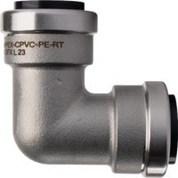 QuickFitting 3/4 In. x 3/4 In. Push-to-Connect Stainless Steel 90-Degree Elbow