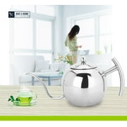 Premium Stainless Steel Pour Over Drip Coffee Tea Kettle - The Original Genie - Built-In Removable Tea Infusion For Tea Coffee Lovers - 1.1 L / 4 1/2 Cup