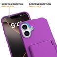 thumbnail image 6 of Dteck Case for iPhone 16 Plus Shockproof  Wallet Case with Card Holder (3-4 Cards) & Hidden Mirror, Military Grade Drop Protection, Rugged Protective Flip Cover for iPhone 16 Plus,Darkpurple, 6 of 7