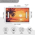 thumbnail image 5 of Garronmavis Coconut Tree Sunset Golf Cart Seat Cover Golf Cart Accessories Front Seat Cover Breathable Golf Cart Seat Blanket Towel with Holes Fit 50 x 31 Inches, 5 of 5