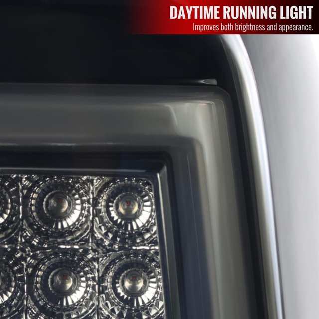 Spec-D Tuning Tail Light Assembly LT-SIV14BBLED-TM Smoke Lens; Glossy Black Housing; LED; Red Bulb; Set Of 2; Bulbs Not Included For Reverse Lights